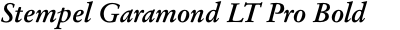 Stempel Garamond LT Pro Bold Italic